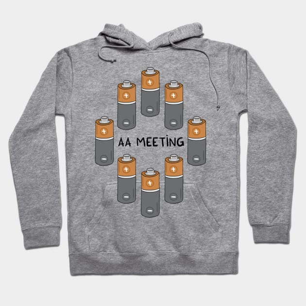 AA meeting Hoodie by adrianserghie